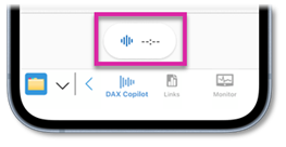 DAX Copilot ambient recording button in Haiku