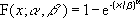 Weibull cumulative distribution formula