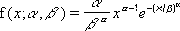 Weibull probability density formula