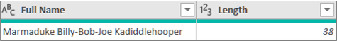 Screenshot that shows adding a column to get the length of a word.