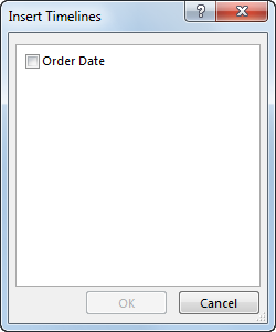 Insert Timelines dialog box