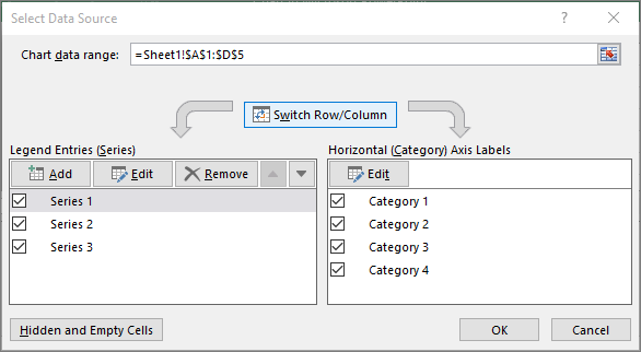 Select Data Source dialog box