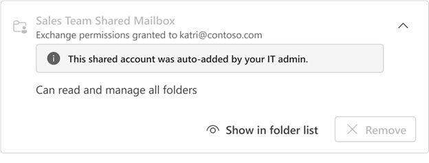 Hidden automapped mailbox