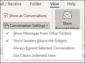 Conversation settings