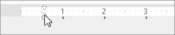 Hanging Indent marker on the PowerPoint ruler