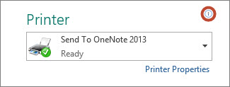 Printer Information Icon