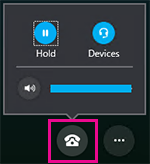 Call controls options