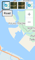Map web part view selection
