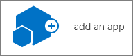 The Add an app icon in the Site Contents dialog.