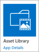 Asset Library tile