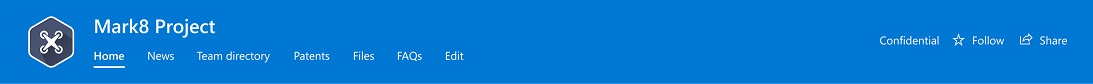 Standard site header layout