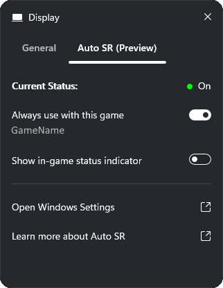 AutoSR preview.