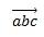 Image showing a built-up vector using common vector notation.